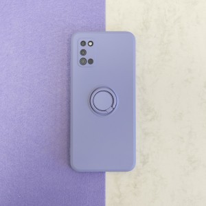 Xiaomi 12 Pro 5G Szilikon tok hátlapi gyűrűvel lila