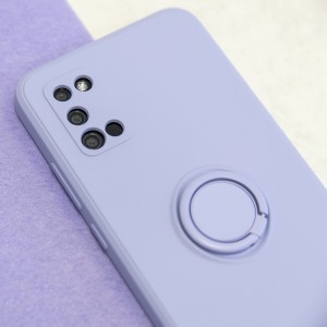 Xiaomi 12 Pro 5G Szilikon tok hátlapi gyűrűvel lila