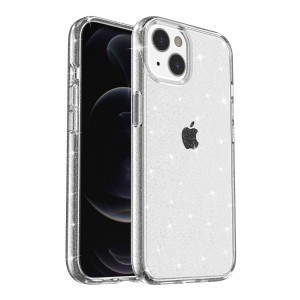 iPhone 14 Plus glitter tok áttetsző Alphajack