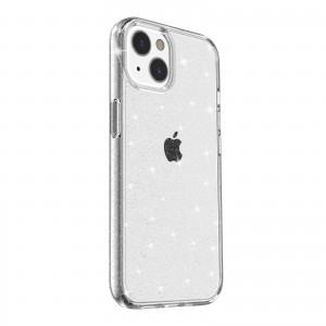 iPhone 14 Plus glitter tok áttetsző Alphajack