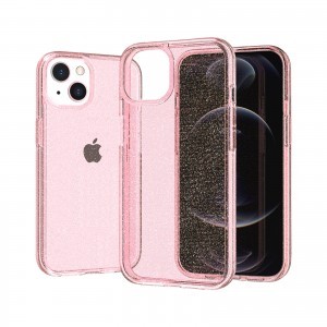 iPhone 14 glitter tok rózsaszín Alphajack