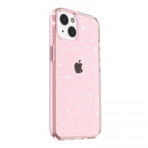 iPhone 14 glitter tok rózsaszín Alphajack