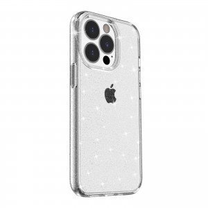iPhone 14 Pro Max glitter tok áttetsző Alphajack