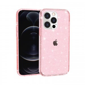 iPhone 14 Pro glitter tok rózsaszín Alphajack