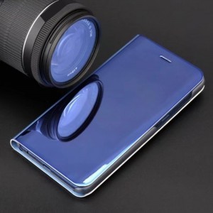 Samsung Galaxy A12/M12 Clear View fliptok kék