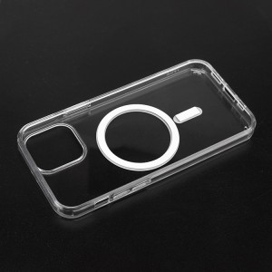 iPhone 15 Plus MagSafe kompatibilis átlátszó TPU tok Alphajack