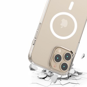 iPhone 14 Plus MagSafe kompatibilis átlátszó TPU tok Alphajack