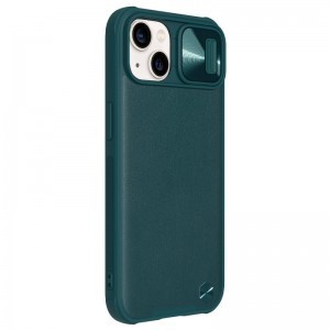 iPhone 13 Nillkin CamShield Leather tok zöld