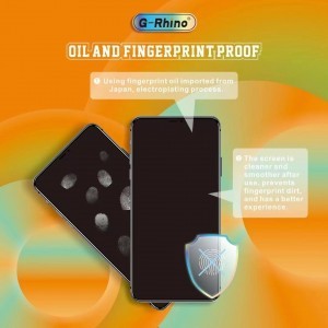 Samsung Galaxy A33 5G G-Rhino 6D kijelzővédő üvegfólia fekete (10 db)