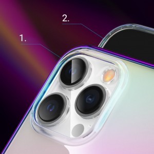iPhone 13 Pro Kingxbar Nebula tok szivárvány lila