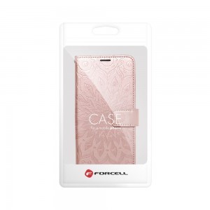 Samsung Galaxy A33 5G Forcell MEZZO mandala mintás fliptok rózsa arany