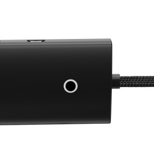 Baseus Adapter HUB - Type C - 4xUSB3.0 - 25cm (WKQX030301) fekete