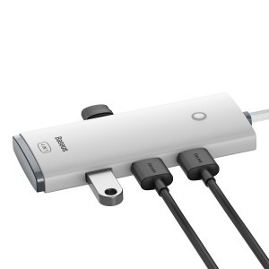 Baseus Adapter HUB - USB - 4xUSB3.0 - 2m (WKQX030202) fehér