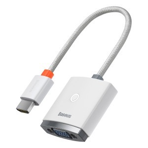 Baseus HDMI - VGA + 3.5mm aux átalakító adapter (WKQX010102) fehér