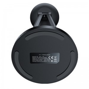 Acefast Qi 15W Vezeték Nélküli Mágneses (MagSafe) iPhone és Airpods töltőállomás fekete (E8 black)