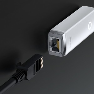 Baseus USB - RJ45 (1000 Mbps) átalakító adapter (WKQX000102) fehér