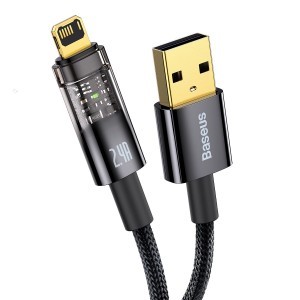 Baseus USB - Lightning kábel 2.4A 1m (CATS000401) fekete