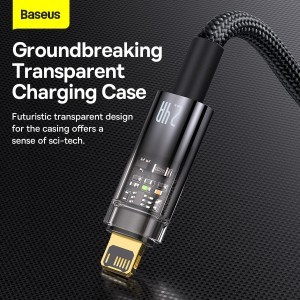 Baseus USB - Lightning kábel 2.4A 1m (CATS000401) fekete