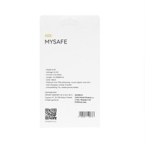 MySafe USB-Micro USB kábel 1m fekete