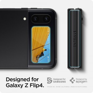 Samsung Galaxy Z FLIP 4 Spigen Kijelzővédő FóliaFC ''EZ FIT'' + Hinge Film 2 db fekete (AGL05321)