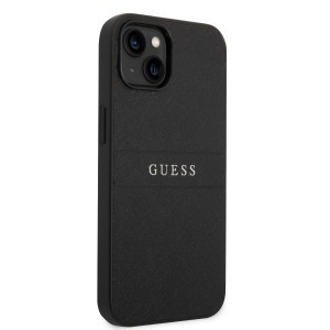 iPhone 14 Plus Guess PU Leather Saffiano tok fekete (GUHCP14MPSASBBK)