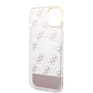 iPhone 14 Plus Guess PC/TPU Peony Glitter Script Logo tok rózsaszín (GUHCP14MHG4MHP)