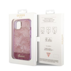 iPhone 14 Plus Guess PC/TPU Jungle tok rózsaszín (GUHCP14MHGJGHP)