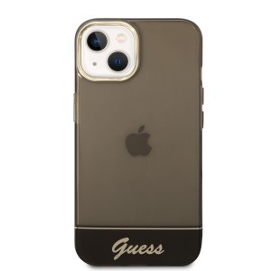 iPhone 14 Plus Guess PC/TPU Camera Outline Translucent tok fekete (GUHCP14MHGCOK)