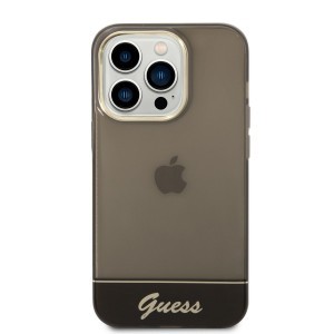 iPhone 14 Pro Guess PC/TPU Camera Outline Translucent tok fekete (GUHCP14LHGCOK)