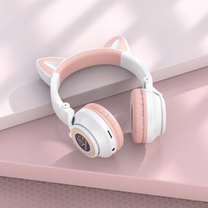  Borofone Cicafüles Bluetooth Fejhallgató BO18 fehér