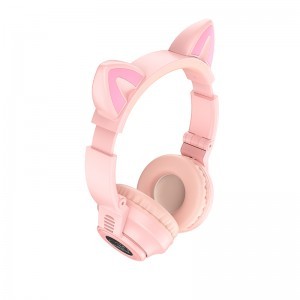  Borofone Cicafüles Bluetooth Fejhallgató BO18 rózsaszín