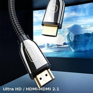 USAMS U67 HDMI-HDMI kábel 2.1 2m 8K Ultra HD fekete (US-SJ497)