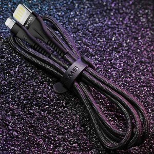 USAMS U55 USB-C kábel 2A 1m fekete (US-SJ449)