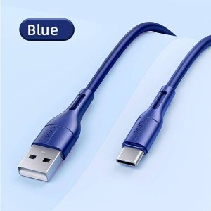 USAMS U68 USB-C gyorstöltő kábel 2A 1 m kék (US-SJ501)