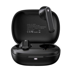USAMS TWS SM Bluetooth 5.0 vezeték nélküli fejhallgató fekete (US-SM001)