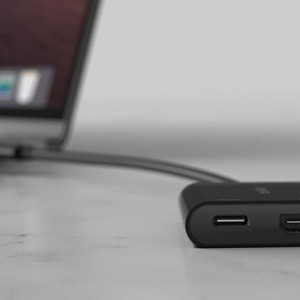 Belkin USB-C - HDMI + töltőadapter (60W PD) (AVC002btBK) fekete