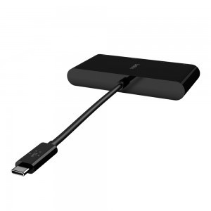 Belkin USB-C Multimédia adapter, HUB elosztó (ETHERNET - HDMI - VGA - USB-A) (AVC005BTBK) fekete