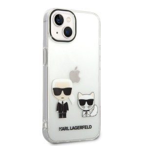 iPhone 14 Karl Lagerfeld PC/TPU Ikonik Karl és Choupette tok átlátszó (KLHCP14SCKTR)