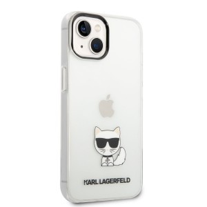 iPhone 14 Karl Lagerfeld Choupette Logo tok átlátszó (KLHCP14SCTTR)