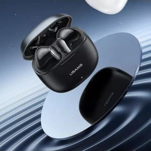 USAMS TWS XH Bluetooth 5.1 vezeték nélküli fülhallgató, mikrofon fehér (BHUXH02)