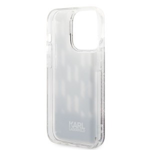 iPhone 14 Pro Max Karl Lagerfeld Monogram Liquid Glitter tok fekete (KLHCP14XLMNMK)