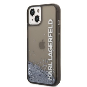iPhone 14 Plus Karl Lagerfeld Translucent Liquid Glitter tok fekete (KLHCP14MLCKVK)