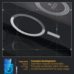iPhone 14 Pro Caseology Parallax Mag Magsafe kompatibilis tok matt fekete