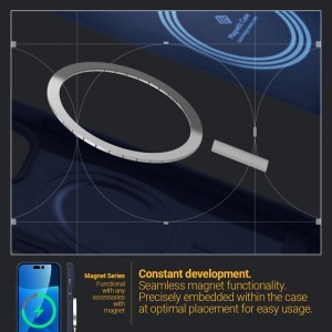 iPhone 14 Pro Max Caseology Parallax Mag Magsafe kompatibilis tok éjkék