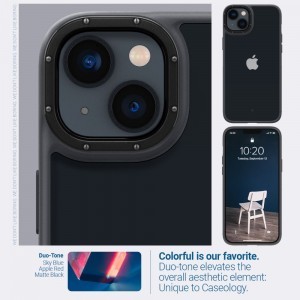 iPhone 14 Plus Caseology Skyfall tok matt fekete