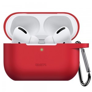 Apple Airpods Pro 1/2 ESR Bounce tok karabinerrel piros