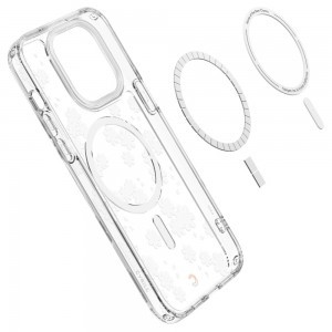 iPhone 14 Pro Spigen Cyrill Cecile MagSafe kompatibilis tok White Daisy