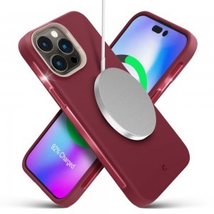 iPhone 14 Pro Spigen Cyrill Ultra Color MagSafe kompatibilis tok Sangria