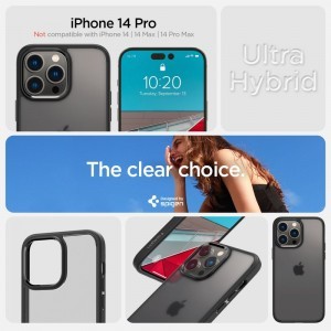 iPhone 14 Pro Spigen Ultra Hybrid tok Frost Black (ACS04968)
