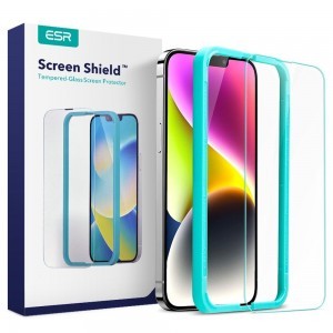 iPhone 14 Pro Max/15 Plus ESR Screen Shield 9H kijelzővédő üvegfólia